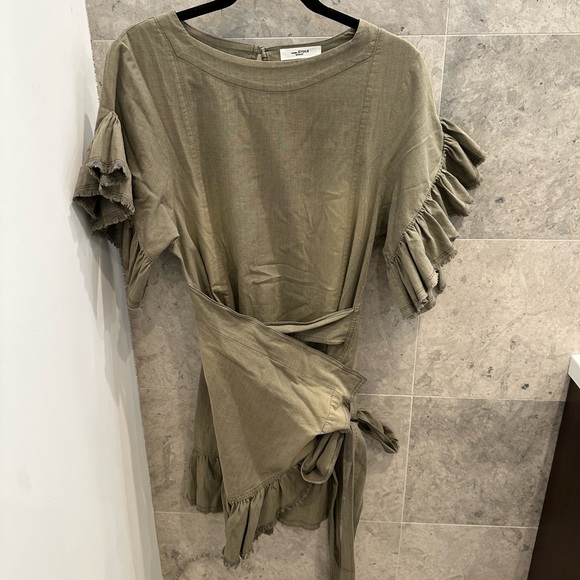 Isabel Marant | Dresses | Isabel Marant Green Wrap Dress Size 38 | Poshmark